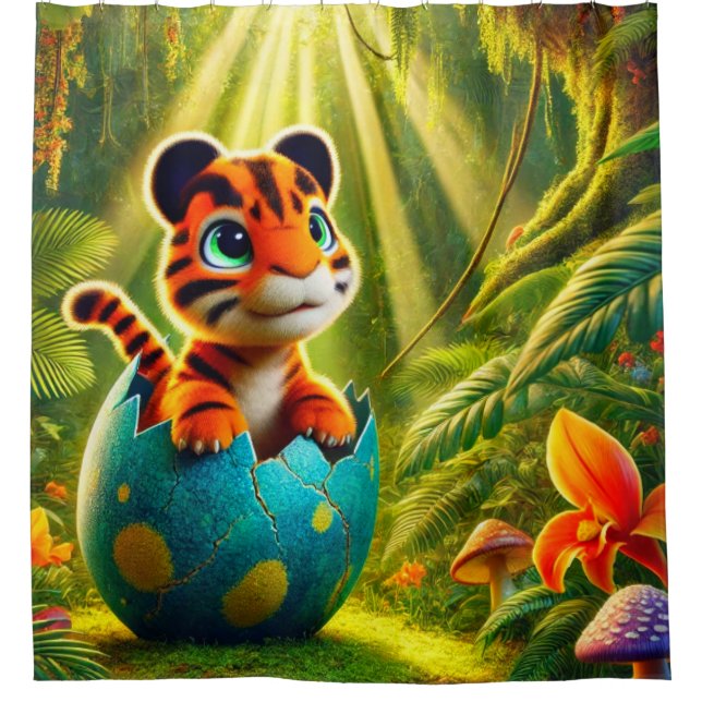 Cortina Para Box Criatura Do Bebê (Frente)