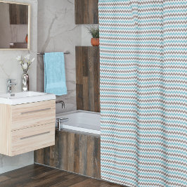 Cortina Para Box Críon de Cinza Azul Moderno