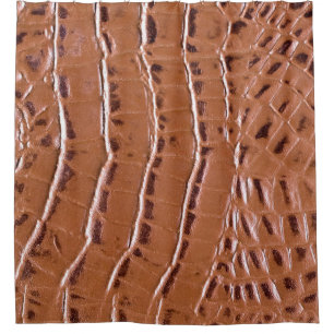 Cortina Para Box Crocodilo em couro texturizado em fundo abstrato,
