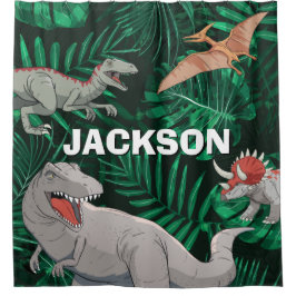 Cortina Para Box Customizable Dinosaur Kids Dino Jurassic Trex Boy
