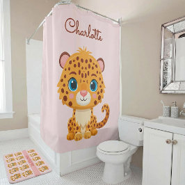 Cortina Para Box Cute Baby Leopard Safari Animal Kids