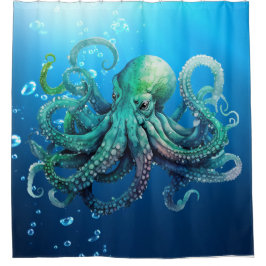 Cortina Para Box Cute Deep Deep Sob O Octopus Do Mar