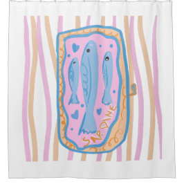 Cortina Para Box Cute Sardine Art