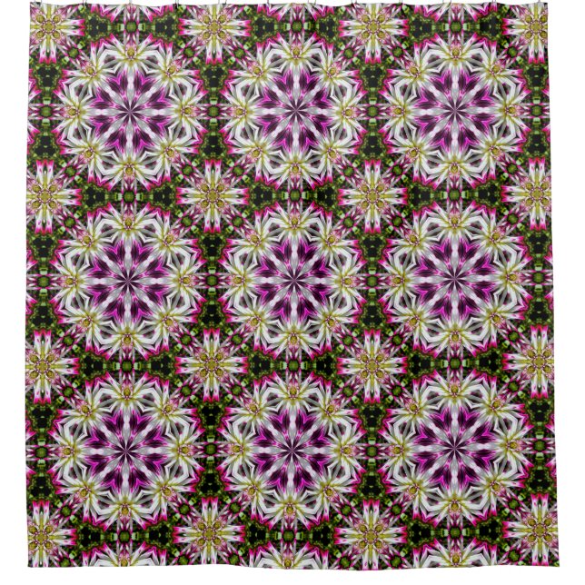 Cortina Para Box Dahlia Flower Abstrato Pattern (Frente)