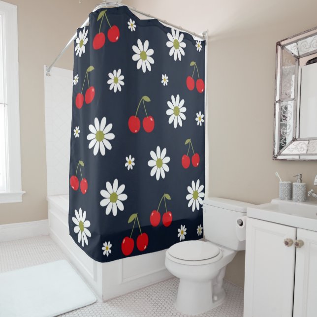 Cortina Para Box Daisies & Cherries (In Situ)