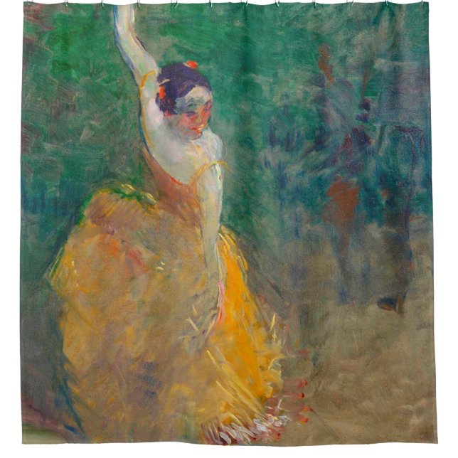 Cortina Para Box Dançarina Espanhola Por Henri De Toulouse Lautrec (Frente)