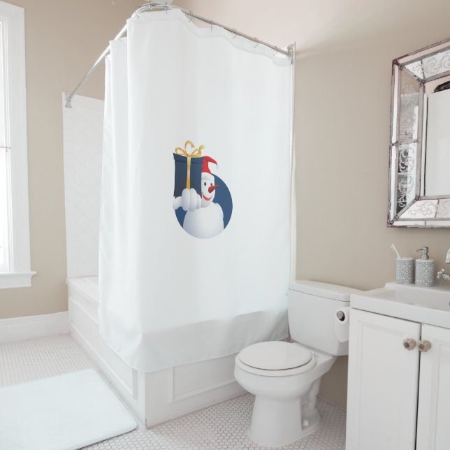 Cortina Para Box Dando Snowman... (In Situ)