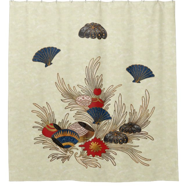 Cortina Para Box Deco do Oceano Asiático (Frente)