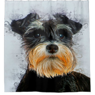 Cortina Para Box Décor Banket | Pão-Cão | Cute Schnauzer 