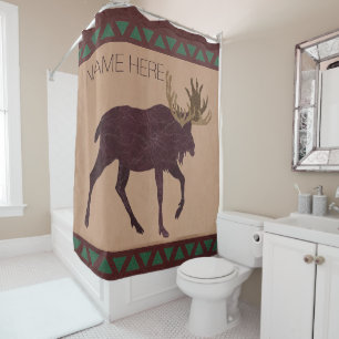 Cortina Para Box Decoração rústica da casa do Couro-Olhar do falso