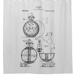 Cortina Para Box Desenho de Patentes do Pôr de Roly Poly 1908