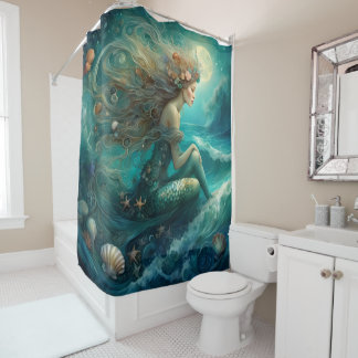 Cortina Para Box Desenho de sereia