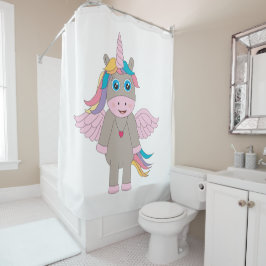 Cortina Para Box Design de Cute Rainbow Unicorn