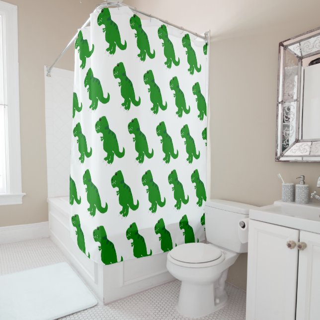 Cortina Para Box Design de Dinossauro T-Rex (In Situ)