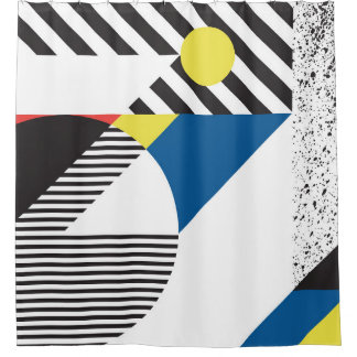 Cortina Para Box Design de Fundo do Estilo Moderno Retroativo