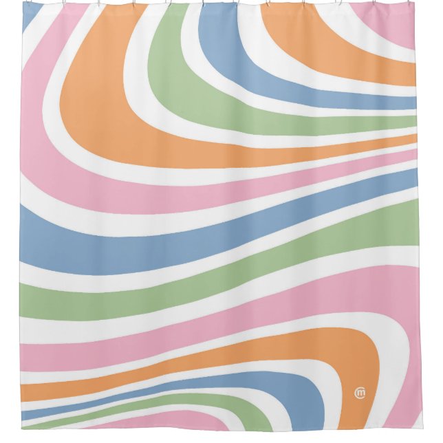 Cortina Para Box Design de Onda Retroativa (Frente)