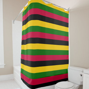 Cortina Para Box Design de padrão de distribuição de cores africana