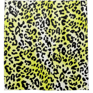 Cortina Para Box design de padrão de na moda com eff de pele-leopa