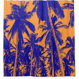 Cortina Para Box Design de Palmeiras Tropicais