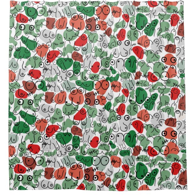 Cortina Para Box design de peito verde (Frente)