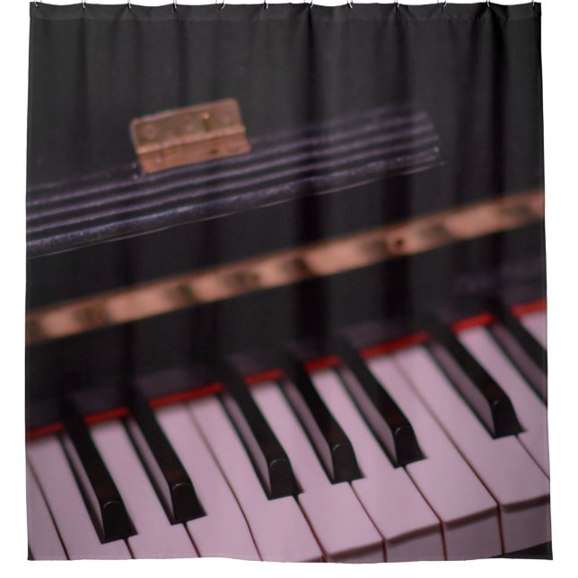Cortina Para Box Design de Piano Incrível (Frente)