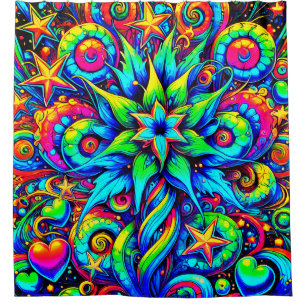 Cortina Para Box Design do neon-flower
