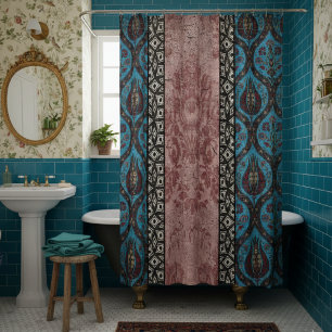 Cortina Para Box Design Floral Inspirado em Vintage Moderno