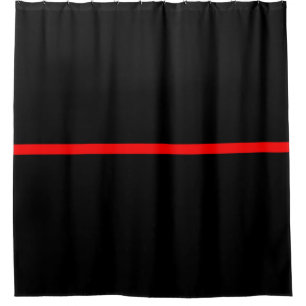 Cortina Para Box Design gráfico fino simbólico da linha vermelha