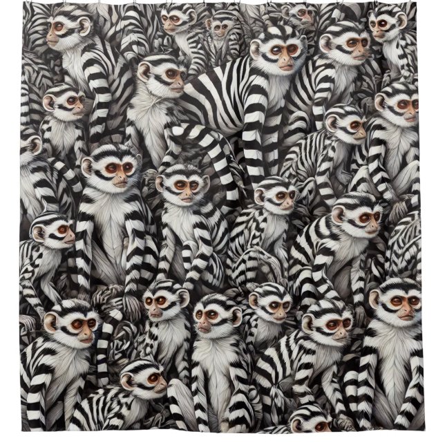 Cortina Para Box Design macaco (Frente)