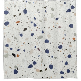 Cortina Para Box Design na moda Terrazzo Azulejo Multi-Color