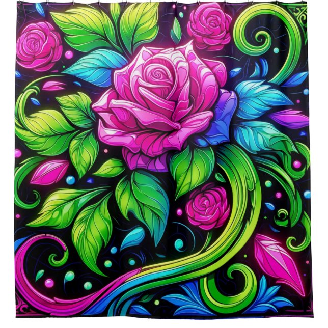 Cortina Para Box Design rosa (Frente)