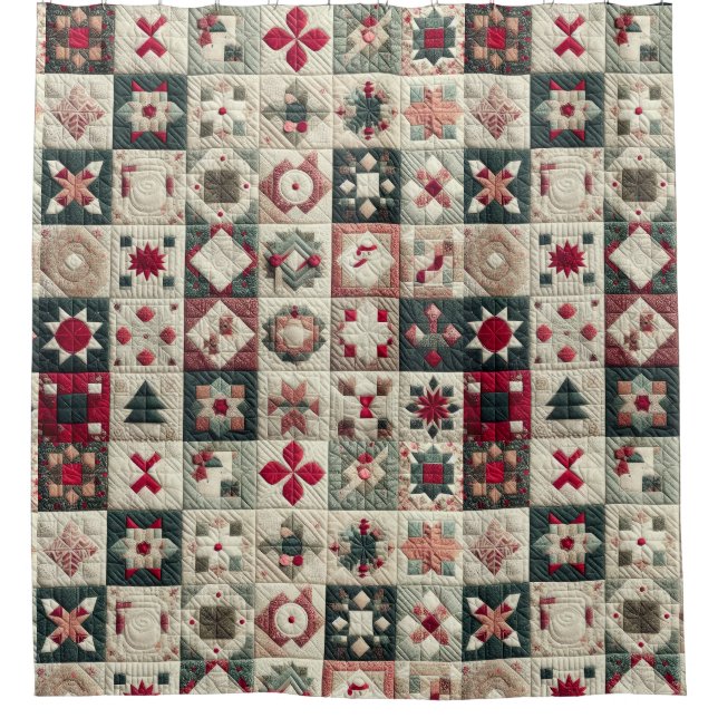 Cortina Para Box Designs de Natal Inclusos (Frente)