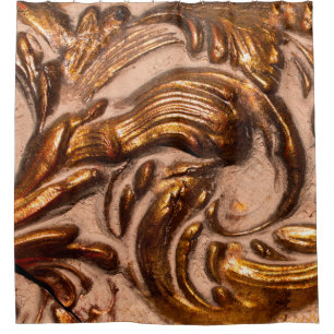 Cortina Para Box detalhes da moldura de imagem ornamental, cor de b