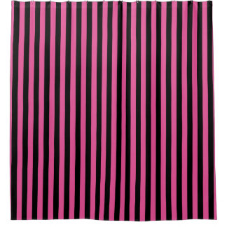 Cortina Para Box Dia das Bruxas Verticais Pretas, Cor-de-Rosa