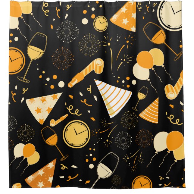 Cortina Para Box Dia do ano novo (Frente)