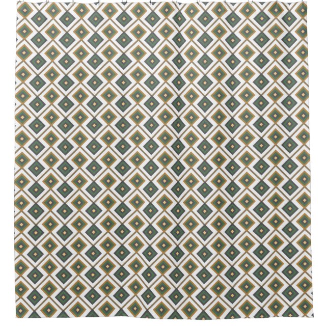 Cortina Para Box Diamante no verde (Frente)