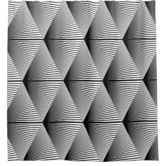 Cortina Para Box Diamond Geométrico: Design monocromático