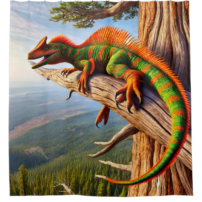 Cortina Para Box Dinosaur Lizard (Frente)