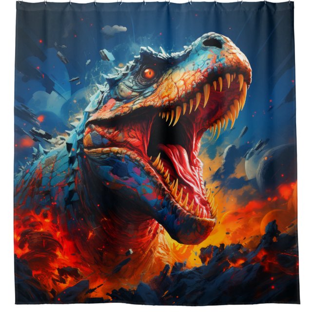 Cortina Para Box Dinossauro (Frente)