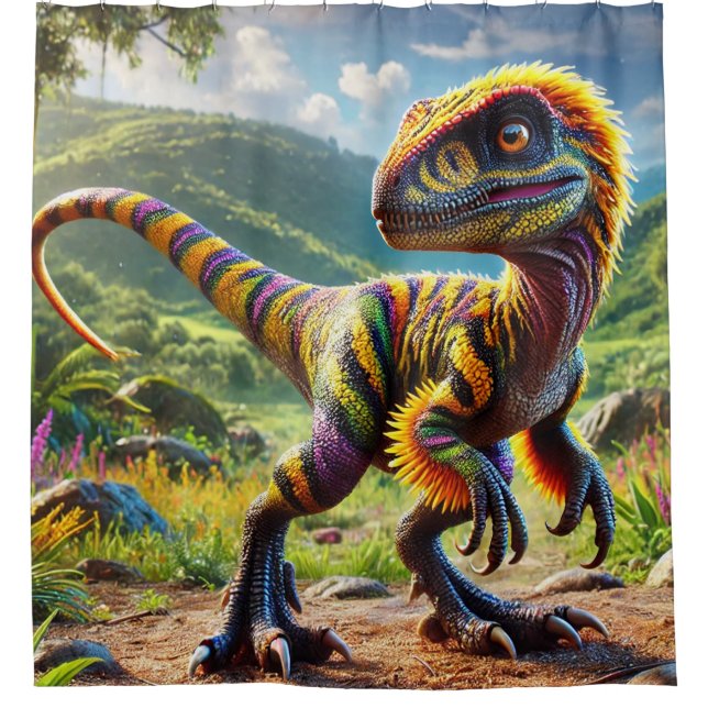 Cortina Para Box Dinossauro (Frente)