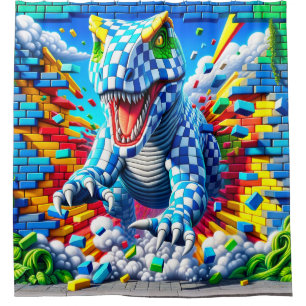 Cortina Para Box Dinossauro Arte