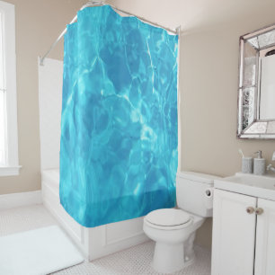 Cortina Para Box Diversão de água piscina Azul