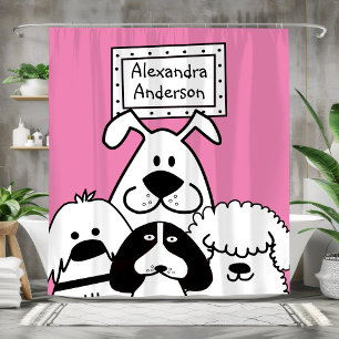 Cortina Para Box do Lover de Cachorro Personalizado