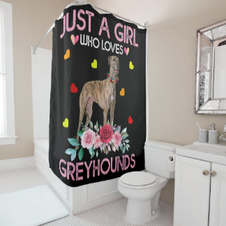 Cortina Para Box Dog Just A Girl Who Loves Greyhounds