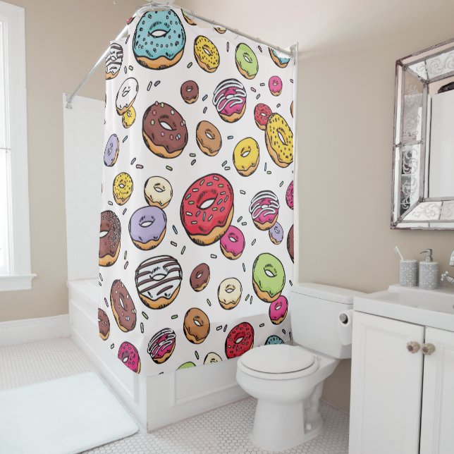 Cortina Para Box Donuts seamless pattern (In Situ)