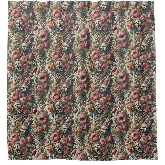 Cortina Para Box Dores de Fome Barroca - Vitoriano Gótico (Frente)