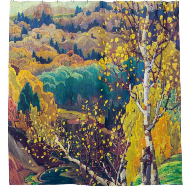 Cortina Para Box Dourado de outubro | Franklin Carmichael | (Frente)