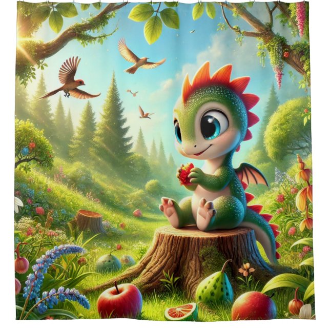 Cortina Para Box Dragão bebê (Frente)