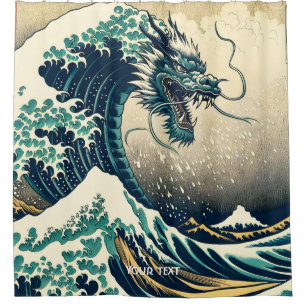 Cortina Para Box Dragão Mítico Japonês Fantasy