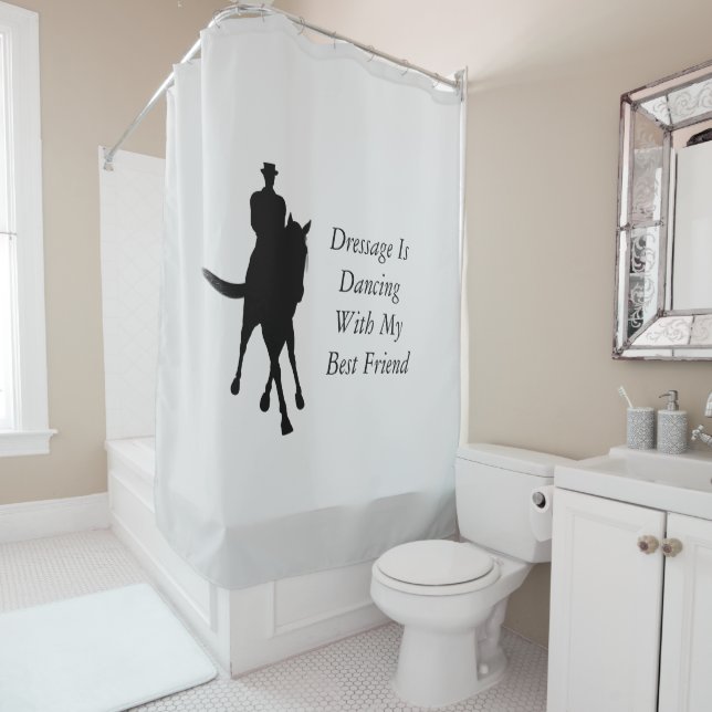 Cortina Para Box Dressage está dançando o melhor cavalo amigo (In Situ)